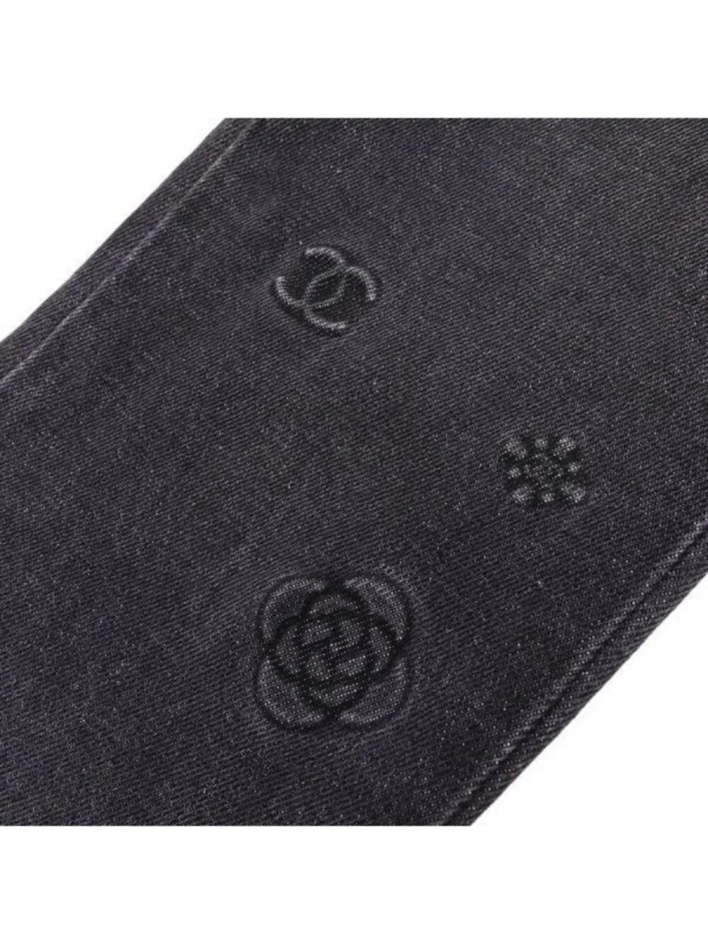 Chanel Denim Pants Black